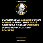 Frases de inspiração e motivação para o sucesso- Napoleon Hill (Lei da Atração)-Conteúdo HIT