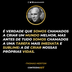 50 frases de Thomas Merton para a contemplação da paz e do amor- Conteúdo HIT